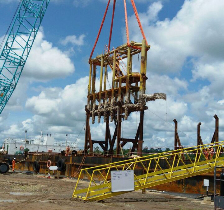 Unloading of Old Boat Landing at MCY 2017